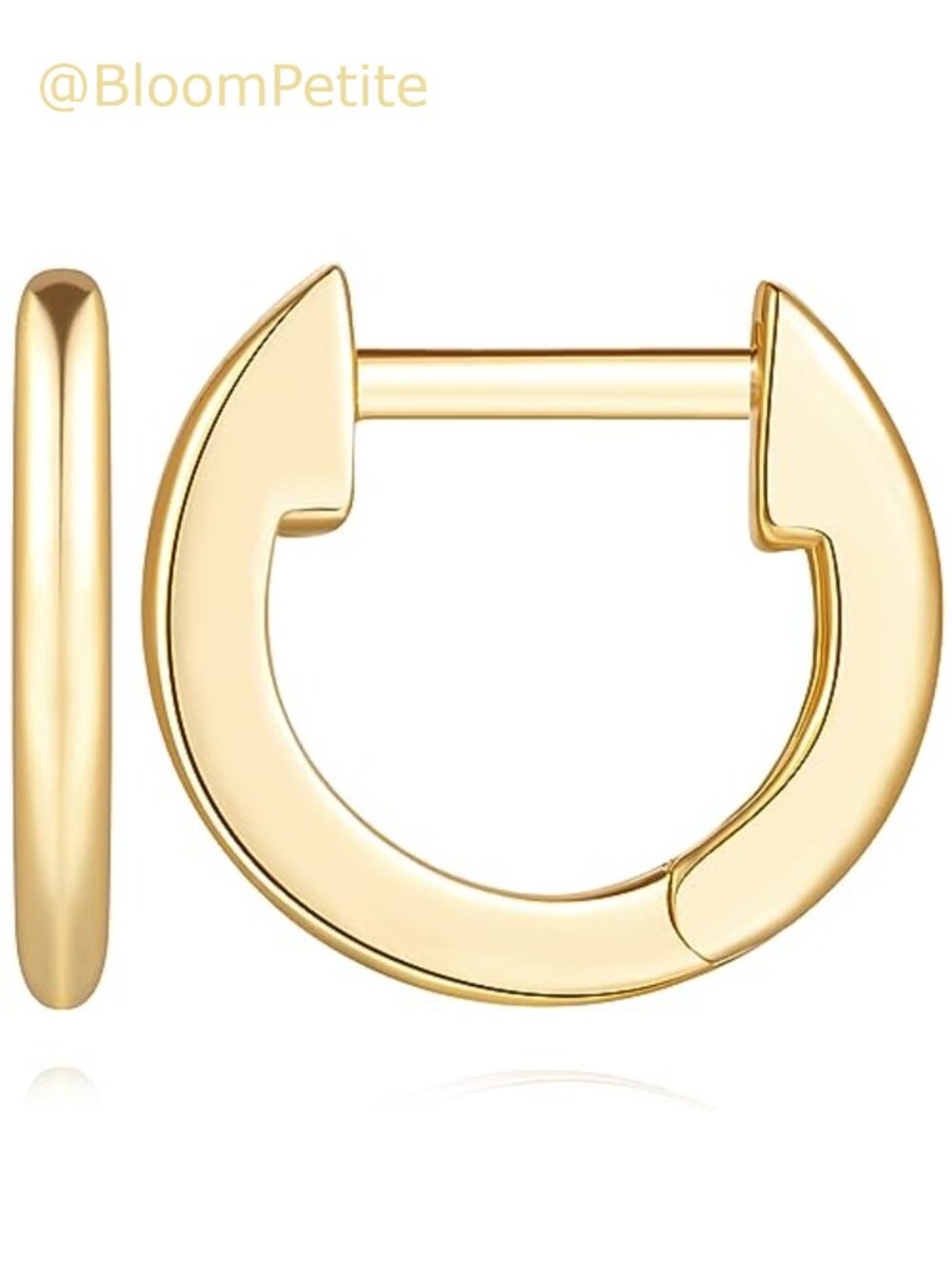 14K Gold Plated Huggie Hoop Earrings Small Gold Earrings for Women